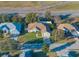Aerial view of a single Gathering home at 545 Pintail Cir, Auburndale, FL 33823