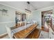 Rustic farmhouse dining room with wooden table and decorative accents at 545 Pintail Cir, Auburndale, FL 33823