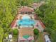 Resort-style pool with plenty of lounge chairs and a spa at 8121 Roseville Blvd, Davenport, FL 33896