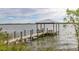 Lakefront dock and gazebo with seating at 113 Promenade Ct, Auburndale, FL 33823