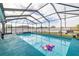 Relaxing screened pool with a spacious deck and fenced backyard at 113 Promenade Ct, Auburndale, FL 33823