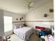 Bedroom with double bed and ceiling fan at 2511 La Jolla Trl, Kissimmee, FL 34747