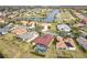 Aerial view of houses and community pool at 304 Sorrento Road, Poinciana, FL 34759