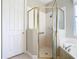 Walk-in shower with glass enclosure at 304 Sorrento Road, Poinciana, FL 34759