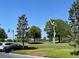 Metal sculpture of golfer on course with clear skies at 3306 Sagebrush St, Harmony, FL 34773