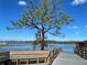 Relaxing view from a lakeside bench at 3306 Sagebrush St, Harmony, FL 34773