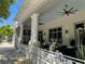 Restaurant patio with white columns and ceiling fans at 3306 Sagebrush St, Harmony, FL 34773