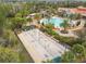 Resort-style community pool, bocce ball courts, and clubhouse at 940 Shorehaven Dr, Kissimmee, FL 34759