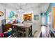 Casual dining area with breakfast bar and view into the kitchen at 116 Candlewick Ct, Sanford, FL 32771