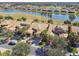 Aerial view of home and surrounding neighborhood at 2448 Palm Tree Dr, Kissimmee, FL 34759