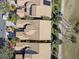 Aerial view of community, showing houses and landscaping at 2448 Palm Tree Dr, Kissimmee, FL 34759