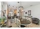 Bright dining area with an oval table and seating for four at 2448 Palm Tree Dr, Kissimmee, FL 34759
