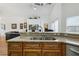 Granite countertop kitchen island with double sink at 2835 Crane Trace Cir, Orlando, FL 32837