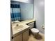 Clean bathroom with single sink vanity and shower/tub combo at 3854 Southpointe Dr # 1, Orlando, FL 32822