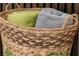 Stylish woven basket containing soft blankets at 4154 Lana Ave, Davenport, FL 33897