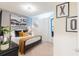 Main bedroom with a king-size bed and stylish decor at 4154 Lana Ave, Davenport, FL 33897