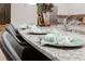 Kitchen island with granite countertop and seating at 4154 Lana Ave, Davenport, FL 33897