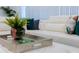 Modern living room with white couch and decorative accents at 4154 Lana Ave, Davenport, FL 33897