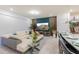 Open living space with a comfortable sectional sofa at 4154 Lana Ave, Davenport, FL 33897
