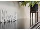 White 'Blessed' sign on sleek black shelf with a potted plant at 4154 Lana Ave, Davenport, FL 33897