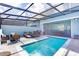 Private screened-in pool and patio area at 4154 Lana Ave, Davenport, FL 33897