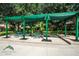 Outdoor gathering with shaded seating and tables for picnics and social events at 8557 La Isla Dr, Kissimmee, FL 34747