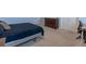Bedroom with a queen bed and carpeted floor at 10415 Austrina Oak Loop, Winter Garden, FL 34787