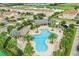 Resort-style pool with surrounding lounge chairs and landscaping at 1066 Quaker Ridge Ln, Davenport, FL 33896