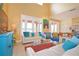 Open living space with comfy seating, large windows, and colorful artwork at 160 Hideaway Beach Ln, Kissimmee, FL 34746