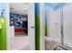 Bathroom with shower, toilet and adjacent bedroom with Marvel theme at 1829 Tropical Palms Cir Cir, Kissimmee, FL 34747