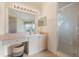Bathroom with vanity, shower, and updated fixtures at 201 Steamboat Blvd, Davenport, FL 33897