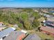 Aerial view showcases the community setting with trees and nearby lake at 504 Millifiora Ln, Kissimmee, FL 34759