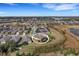 Bird's eye view of house and surrounding neighborhood at 580 Cantabria Dr, Davenport, FL 33837