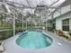 Relaxing screened-in pool and patio area at 605 Pinehurst Ct, Kissimmee, FL 34758