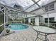 Enjoy this refreshing pool with patio table at 605 Pinehurst Ct, Kissimmee, FL 34758