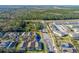 Aerial view of a house with a pool, situated in a neighborhood at 1201 Winding Willow Ct, Kissimmee, FL 34746