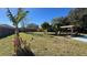 Large grassy backyard with shed and privacy fence at 1592 Martin Luther King Ne Blvd, Winter Haven, FL 33881
