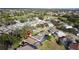 Aerial view of a house with pool, located in a neighborhood at 1717 Clubhouse Cv, Haines City, FL 33844