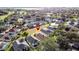 Aerial view showcasing a home's location in a residential area at 1717 Clubhouse Cv, Haines City, FL 33844