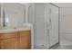 Bathroom with shower and single vanity at 1739 Morning Star Dr, Clermont, FL 34714