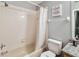 Bathroom with tub, shower, and granite countertop at 2143 Calabria Ave, Davenport, FL 33897