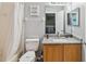 Clean bathroom with granite vanity and shower/tub combo at 2143 Calabria Ave, Davenport, FL 33897