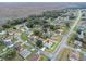 Aerial view showing home's location in a residential neighborhood at 233 Tiffany Ct, Kissimmee, FL 34758