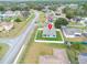 Aerial view showing house location and neighborhood at 233 Tiffany Ct, Kissimmee, FL 34758