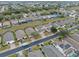 Aerial view of house and neighborhood, showing street and surrounding homes at 256 Lancaster Dr, Davenport, FL 33897