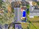 High-angle view of the house and surrounding area at 306 Boger N Blvd, Lakeland, FL 33803