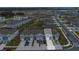 Aerial view showcasing the townhome's location within a residential community at 4078 Malawi Trl, Saint Cloud, FL 34772