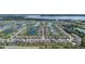 Aerial view of large waterfront community at 5052 Center Ct, St Cloud, FL 34772
