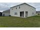 Two-story house with backyard, covered patio, and grassy area at 5052 Center Ct, St Cloud, FL 34772