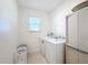 Laundry room with washer, dryer, and window at 524 Sardinia Cir, Davenport, FL 33837